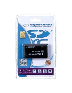 Leitor de cartões externo Esperanza EA117 Preto de Esperanza, Leitor de cartões de memória externos - Ref: S9119955, Precio: ...