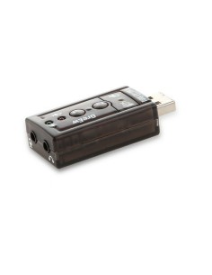 External Sound Card USB Startech ICUSBAUDIOB Black | Tienda24 Tienda24.eu