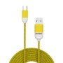 Cabo USB-C para USB Celly PT-TC001-5Y Amarelo 1,5 m | Tienda24 - Global Online Shop Tienda24.eu