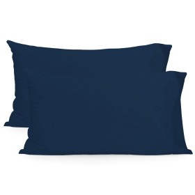 Pillowcase set HappyFriday Navy Blue 50 x 75 cm 2 Pieces by HappyFriday, Sheets and pillowcases - Ref: D1629782, Price: 16,20...