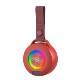 Altifalante Bluetooth Portátil Celly LIGHTBEATRD Vermelho de Celly, Auriculares portáteis e altifalantes com porta dock - Ref...