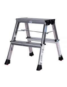 Folding ladder EDM Aluminium | Tienda24 Tienda24.eu