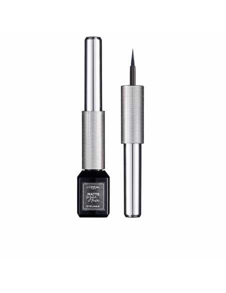 Eyeliner L'Oreal Make Up Matte Signature 12-platini metal (3 ml) | Tienda24 Tienda24.eu