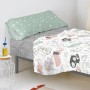 Lençol de baixo ajustável HappyFriday Best buddies Multicolor 90 x 200 x 32 cm de HappyFriday, Lençóis e capas de almofadas -...