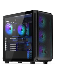 ATX Semi-tower Box Cooler Master S600 Black | Tienda24 Tienda24.eu