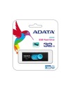 Memoria USB Adata UV320 Negro Negro/Azul 32 GB | Tienda24 Tienda24.eu