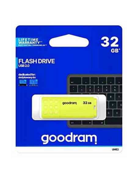 Memoria USB GoodRam UME2 Amarillo 32 GB | Tienda24 Tienda24.eu