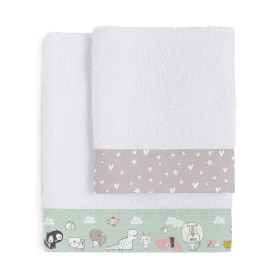 Towel set HappyFriday Best buddies Multicolour 2 Pieces by HappyFriday, Towels - Ref: D1629848, Price: 29,55 €, Discount: %