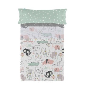 Bedding set HappyFriday Best buddies Multicolour Single 2 Pieces by HappyFriday, Sheets and pillowcases - Ref: D1629849, Pric...