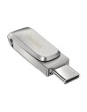 Clé USB SanDisk Ultra Dual Drive Luxe Argenté Acier 32 GB | Tienda24 Tienda24.eu