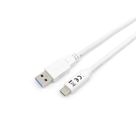 Câble USB A vers USB C Equip 128363 Blanc 1 m de Equip, Câbles USB - Réf : S7811147, Prix : 23,29 €, Remise : %