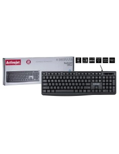 Tastiera Activejet K-3803S Nero QWERTY da Activejet, Tastiere - Ref: S9122967, Precio: 8,09 €, Descuento: %