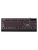 Tastatur Activejet K-3255 Schwarz Schwarzweiß QWERTY | Tienda24 Tienda24.eu