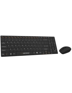 Clavier et souris sans fil ELBE PTR101 Noir | Tienda24 Tienda24.eu