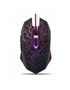 Optische Maus A4 Tech V8M Schwarz/Rot 3200 DPI | Tienda24 Tienda24.eu