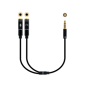 Audio Jack (3.5 mm) Splitter Cable NANOCABLE 10.24.1202 White Black by NANOCABLE, Cables - Ref: S7813744, Price: 9,16 €, Disc...