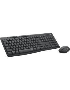 Teclado Logitech 920-009842 Negro Gris Plateado Qwerty Español | Tienda24 Tienda24.eu