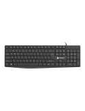 Clavier Natec NKL-1950 Noir Qwerty US | Tienda24 Tienda24.eu