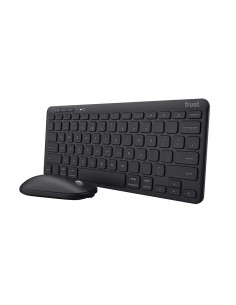 Teclado e Rato GEMBIRD KBS-UM-04 Preto Monocromática QWERTY Qwerty US | Tienda24 Tienda24.eu