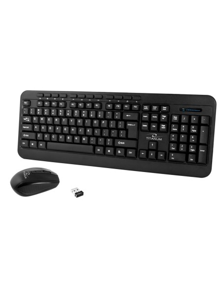 Tastiera e Mouse Titanum TK108 Nero Qwerty US da Titanum, Set tastiera e Mouse - Ref: S9123900, Precio: 10,41 €, Descuento: %