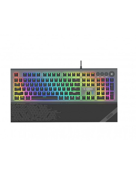 Tastatur Ibox AURORA K-5 Schwarz Graphit QWERTY Qwerty US | Tienda24 Tienda24.eu