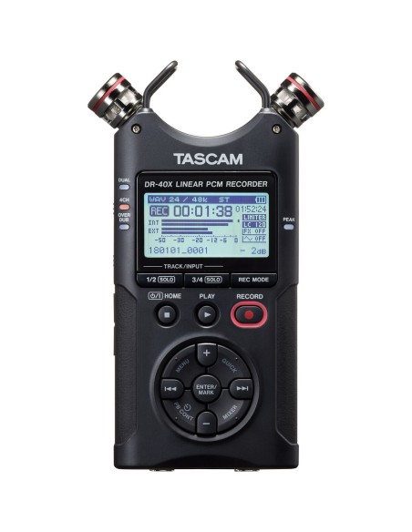 Recorder Tascam DR-40X Blue Black | Tienda24 Tienda24.eu