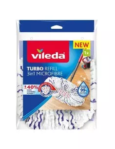 Ersatzteil Vileda 3Action Velour XL Schrubber Polyamid Polyester Cellulose (1 Stück) | Tienda24 Tienda24.eu