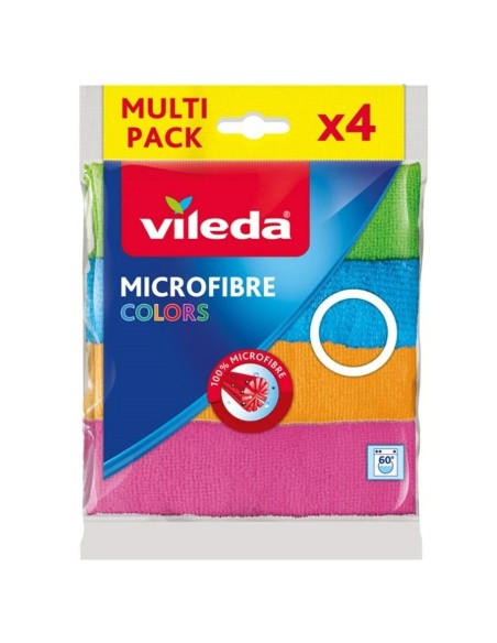 Bayeta microfibra Vileda 155717 Azul Blanco Verde Naranja (4 Unidades) | Tienda24 Tienda24.eu