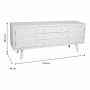 Multipurpose Chest of Drawers Alexandra House Living White Fir wood MDF Wood 43 x 58 x 136 cm by Alexandra House Living, Ches...