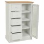 Caisson à Tiroirs Alexandra House Living Blanc Naturel Bois de paulownia Bois MDF 35 x 110 x 72 cm | Tienda24 - Global Online Shop Tienda24.eu