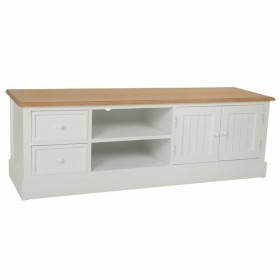 Cassettiera multiuso Alexandra House Living Bianco Naturale Legno di paulownia Legno MDF 45 x 50 x 150 cm di Alexandra House ...