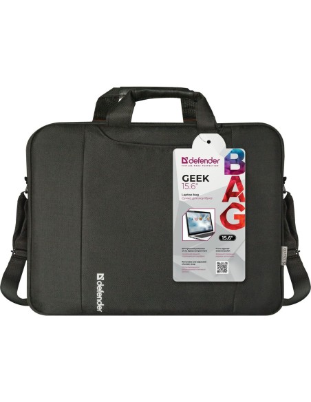 Laptoptasche Defender Geek Schwarz Schwarzweiß 15,6'' | Tienda24 Tienda24.eu