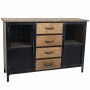 Sideboard Alexandra House Living Black Natural Metal Fir wood 34 x 82 x 120 cm by Alexandra House Living, Sideboards - Ref: D...