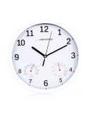 Wall Clock Esperanza EHC016W White Glass Plastic 25 cm | Tienda24 Tienda24.eu