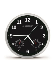 Wall Clock Q-Connect KF15592 Black Ø 34 cm Plastic Modern | Tienda24 Tienda24.eu