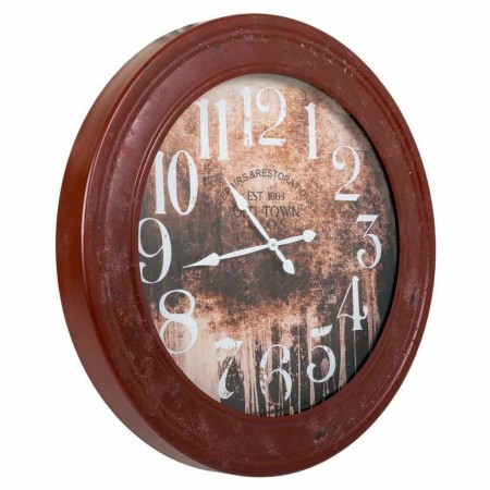 Reloj de Pared Alexandra House Living Rojo Madera de abeto Madera MDF 80 x 8 x 80 cm de Alexandra House Living, Relojes de pa...