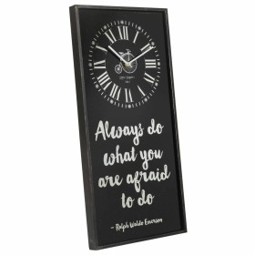 Reloj de Pared Alexandra House Living Negro Vidrio Hierro Madera MDF 76 x 3 x 36 cm de Alexandra House Living, Relojes de par...