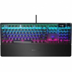 Clavier SteelSeries Apex 5 Espagnol Qwerty Noir de SteelSeries, Claviers - Réf : S7827072, Prix : 163,23 €, Remise : %