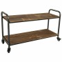 Shelves Alexandra House Living Brown Grey Wood Metal 34 x 58 x 98 cm With wheels | Tienda24 - Global Online Shop Tienda24.eu