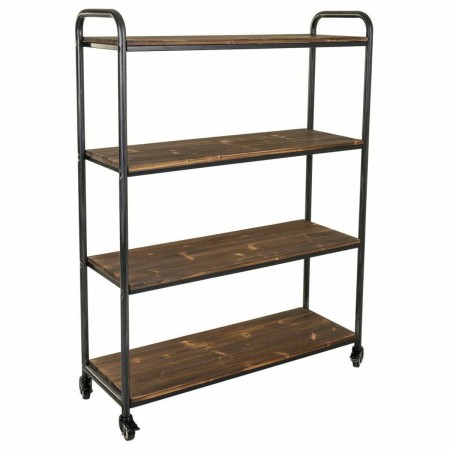 Shelves Alexandra House Living Brown Grey Wood Metal 34 x 129 x 98 cm With wheels by Alexandra House Living, Shelving & Stora...