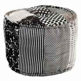 Pouf Alexandra House Living Blanc Noir 50 x 40 x 50 cm de Alexandra House Living, Fauteuils poire - Réf : D1630121, Prix : 60...