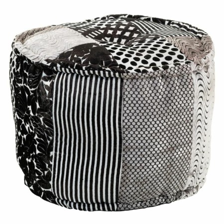 Puff Alexandra House Living Blanco Negro 50 x 40 x 50 cm de Alexandra House Living, Puffs pera - Ref: D1630121, Precio: 60,09...