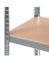 Shelves Greenblue GB378 180 x 90 x 40 cm Grey Galvanised Steel MDF Wood 75 Kg | Tienda24 Tienda24.eu