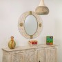 Wall mirror Alexandra House Living Golden Mango wood 1 x 80 x 80 cm | Tienda24 - Global Online Shop Tienda24.eu