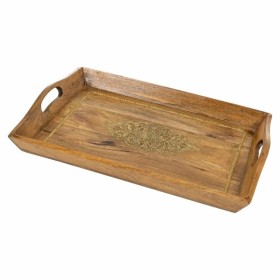 Plateau Alexandra House Living Marron Bois de manguier 31 x 16 x 49 cm de Alexandra House Living, Plats et plateaux - Réf : D...