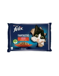 Katzenfutter Purina Deliciously Huhn Truthahn Rindfleisch Ente 4 x 80 g | Tienda24 Tienda24.eu