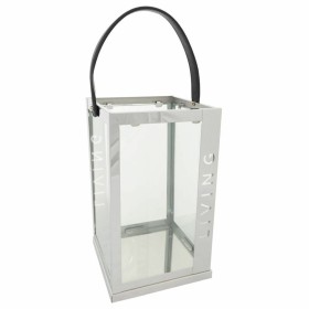 Candélabre circulaire avec support Noël Blanc Verre Paraffine 21,7 x 13,3 x 3,8 cm | Tienda24 - Global Online Shop Tienda24.eu