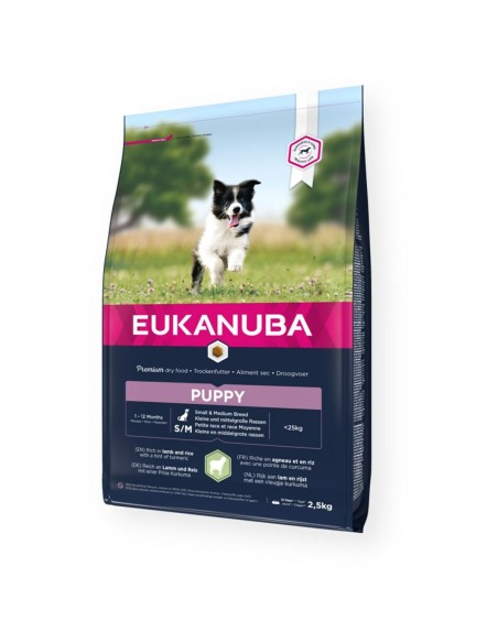 Pienso Eukanuba Pupopy Small & Medium Cachorro/Junior Cordero Arroz 2,5 kg | Tienda24 Tienda24.eu