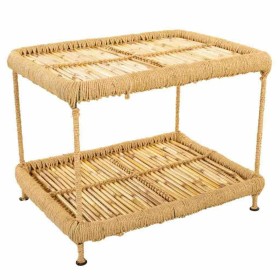 Centre Table Alexandra House Living Natural Bamboo Rope Iron 38 x 37 x 49 cm 1 Shelves by Alexandra House Living, Tables - Re...