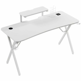 Bureau DKD Home Decor Sapin Blanc Rotin (140 x 50 x 76 cm) | Tienda24 - Global Online Shop Tienda24.eu